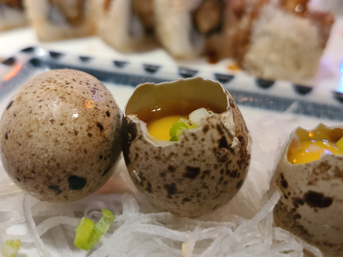 Kenosha Eats: Quail Egg Sashimi 