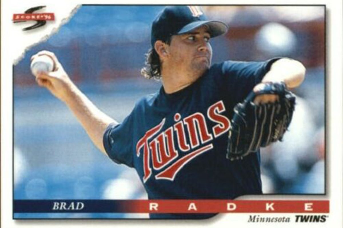 Brad Radke autographed baseball card (Minnesota Twins) 2018 Topps Archives  Fan Favorites #FFABR