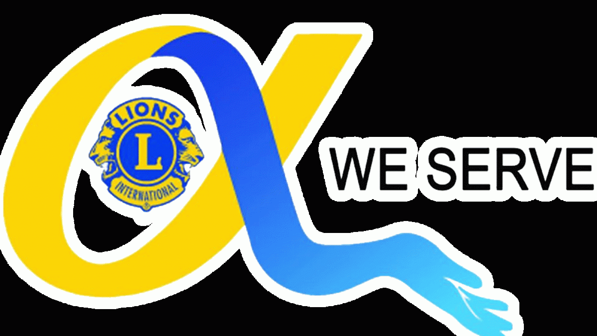 Lions Club We Serve Logo