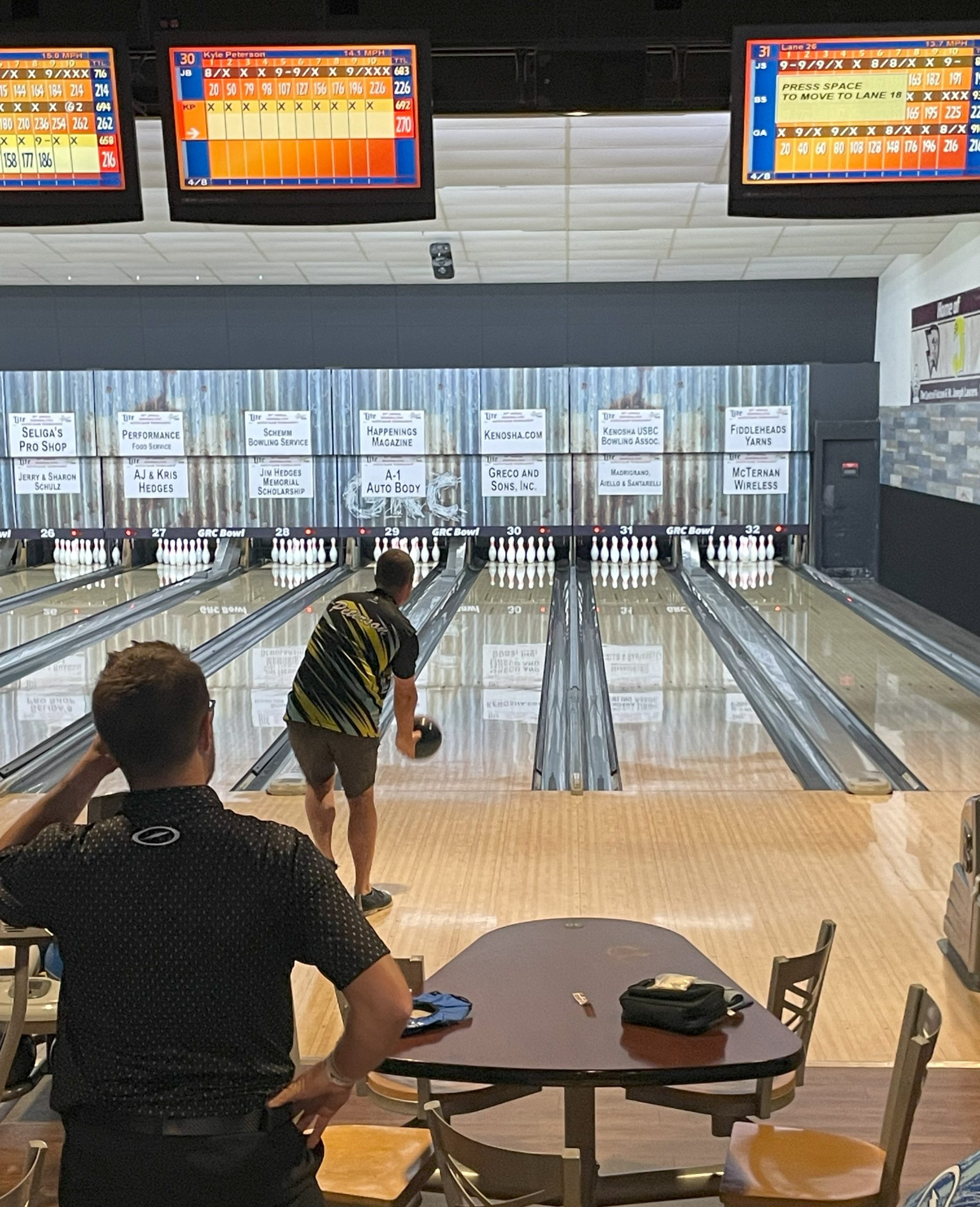 Gene Pobloski closes out qualifying in the Kenosha.com Match Game ...